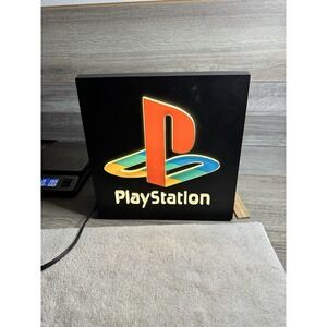 Official Sony PlayStation PS1 Logo Lighted Display Sign – Vintage Store Promo